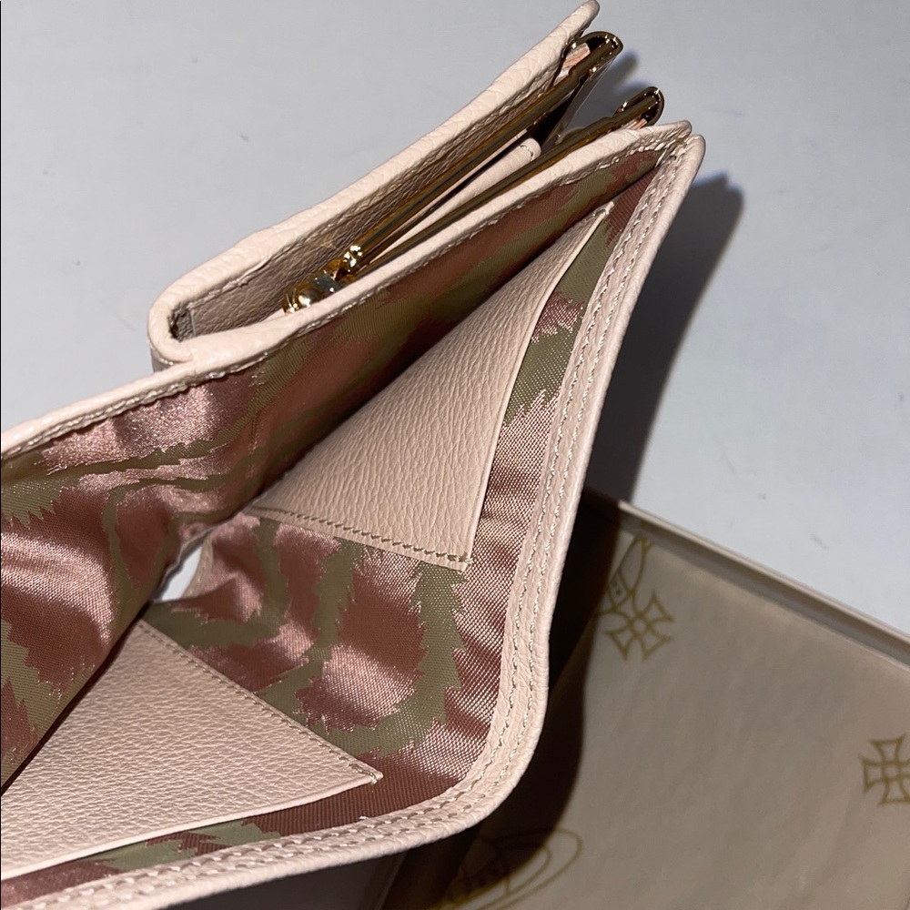 Vivienne Westwood Balmoral Small Wallet – 2015 – Powder Pink Leather – New with - Picture 7 of 11